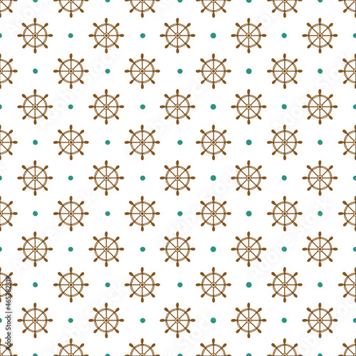 Hand Drawing Nautical Seamless Pattern for party, anniversary, birthday. Design for banner, poster, card, invitation and scrapbook 
