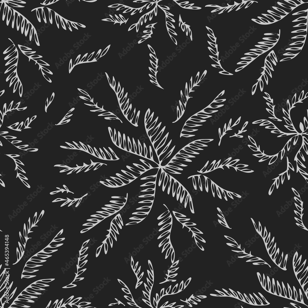 Elegant seamless pattern with hand drawn flowers. Pattern for wallpaper, wrapping paper, background, print, fabric, greeting cards Line art ink drawing in black and grey . Vector illustration. Elegant seamless pattern with hand drawn flowers. Pattern for wallpaper, wrapping paper, background, print, fabric, greeting cards Line art ink drawing in black and grey . Vector illustration.