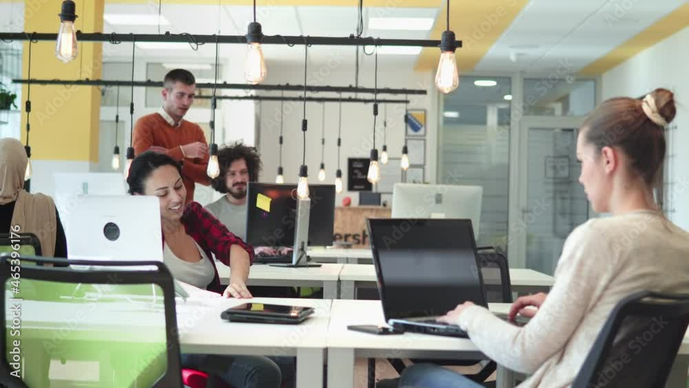 Creative planning and working mobile application design team in the startup office. Creative planning and working mobile application design team in the startup office.