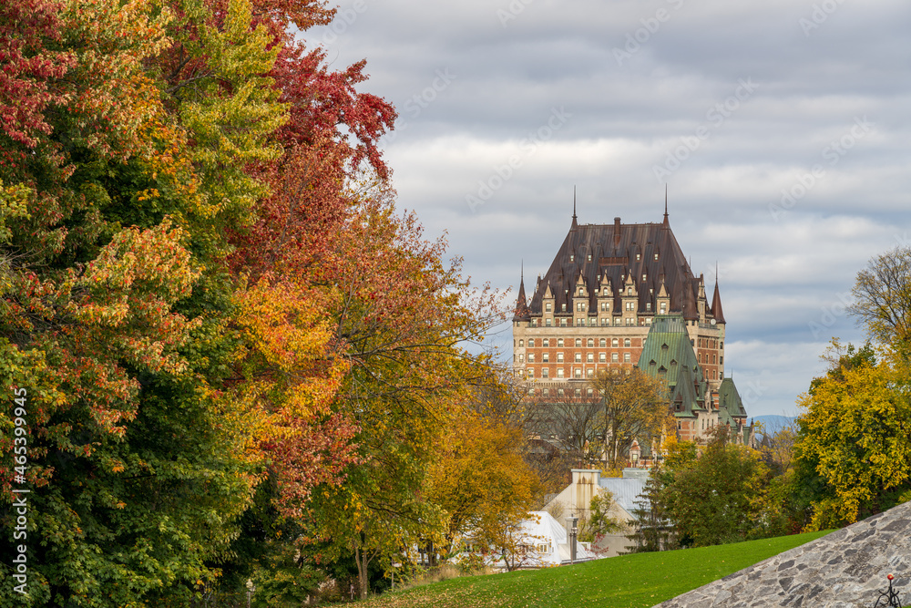 Obraz premium Quebec City Old Town in autumn season.