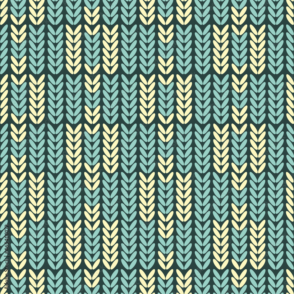 Seamless knitted pattern. Vector wool texture. Stock Vector | Adobe Stock