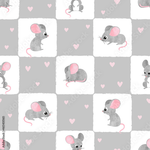 Seamless baby pattern with ...