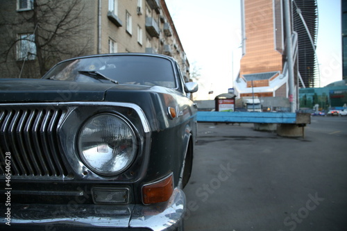volga soviet car on the street