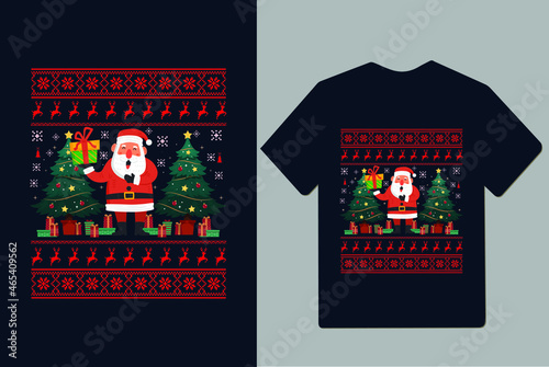 HO HO HO, Marry Christmas t-shirt design for christ mas and best and trendy typography t-shirt design for winter season love joy Santa t-shirt .