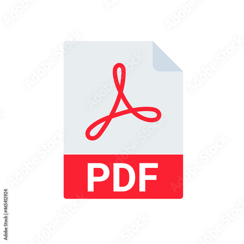 Fototapet PDF file icon format