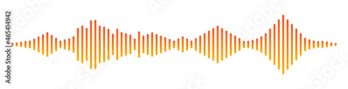 Sound wave audio vector radio player music track graphic voice background waveform