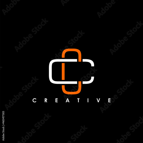 CC Letter Initial Logo Design Template Vector Illustration