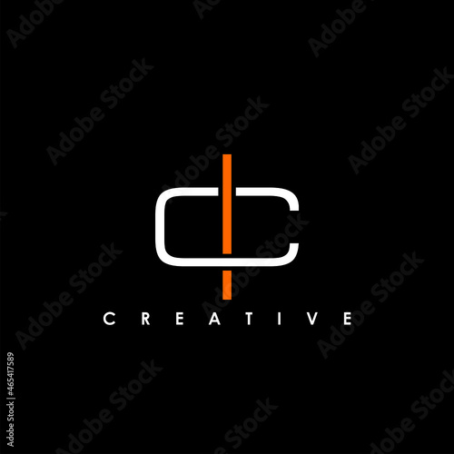 CI, IC Letter Initial Logo Design Template Vector Illustration