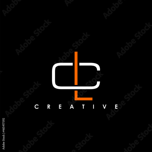 CL, LC Letter Initial Logo Design Template Vector Illustration