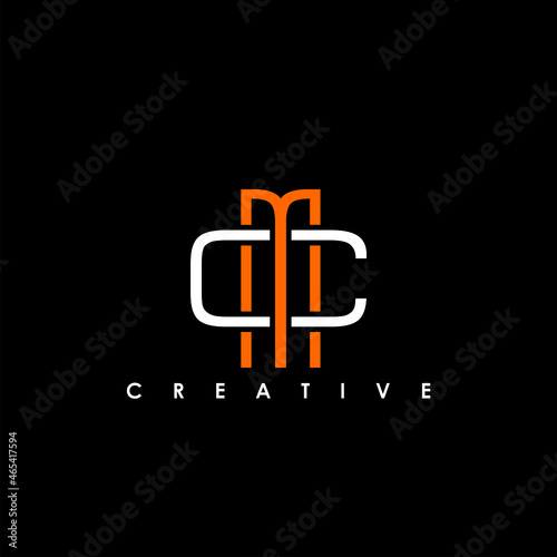 CM, MC Letter Initial Logo Design Template Vector Illustration