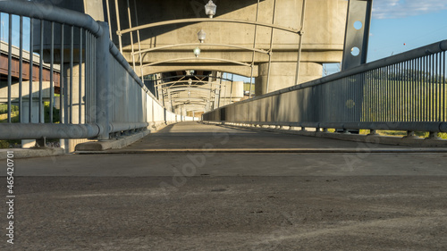 Pedestrian pass under the bridge of Edmonton’s ring road, known as Anthony Henday Drive