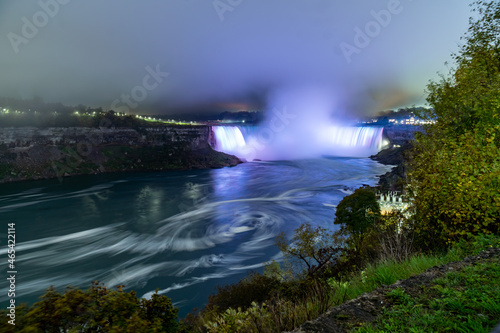 Niagara Falls at Night During the Storm