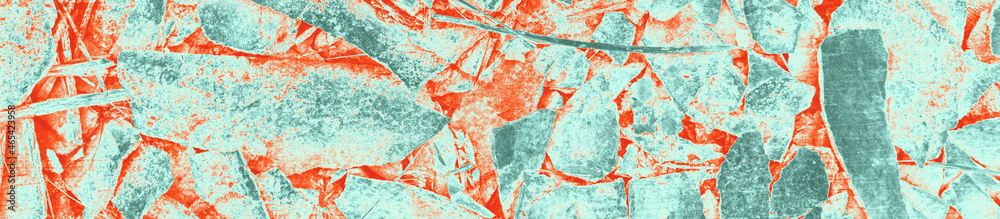 Naklejka premium abstract red, orange, celadon and aquamarine colors background for design