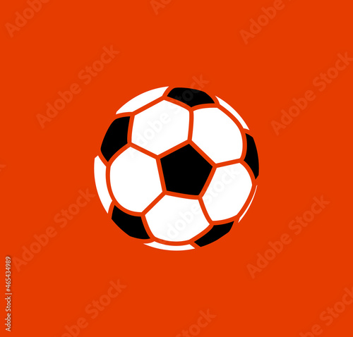 Soccer ball vector illustration cartoon icon. Football isolated ball design icon