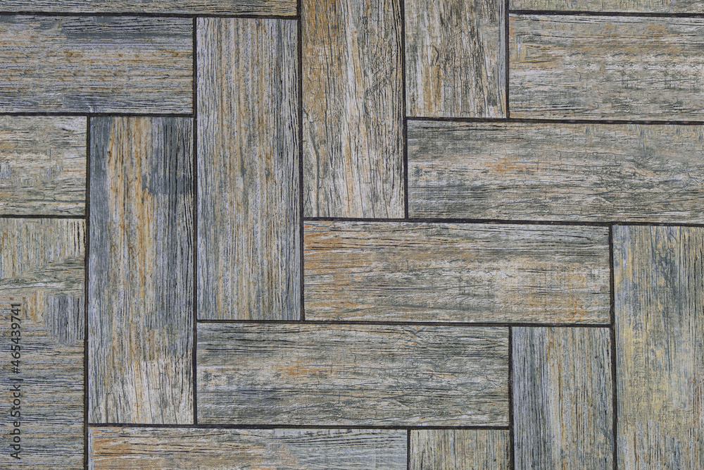 Floor tiles with embossed wood texture. Top view. Floor tiles with embossed wood texture. Top view.