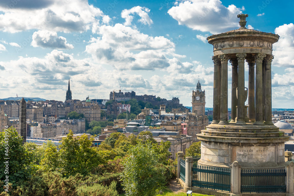 Panoramic View of The Old City of Edinburgh