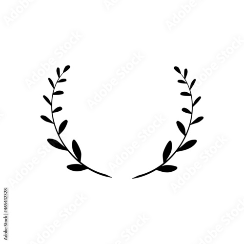 Vector frame. Illustration for invitation cards. Design for congratulations. Wreath for placing an order.
