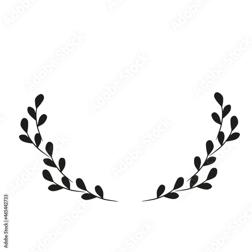 Vector frame. Illustration for invitation cards. Design for congratulations. Wreath for placing an order.