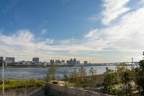 Fototapeta Naklejka Na Ścianę i Meble -  東京ベイエリア　豊洲、晴海運河の風景