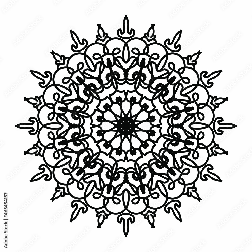 Naklejka premium decorative concept abstract mandala illustration. EPS 10