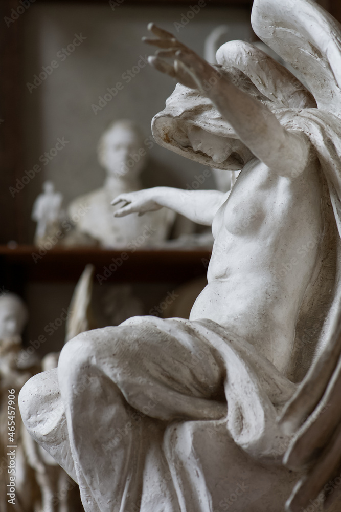 Genius of Creation, Chesterwood, closeup, dramatic, sculpture, white, Daniel Chester French, 19th century American sculpture, 1915, Panama-Pacific international exposition, San Francisco history