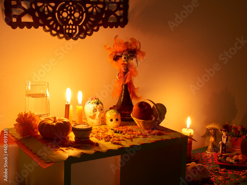 altar of the day of the dead, mexican celebration