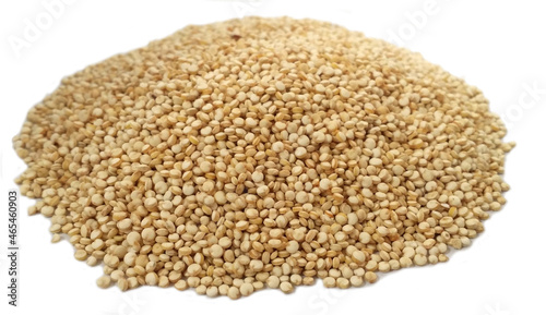 Quinoa on white background
