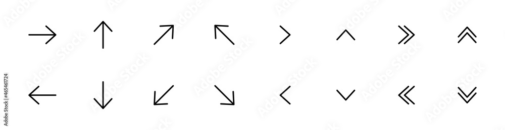 arow set symbol icon vector. for web design arow set symbol icon vector. for web design