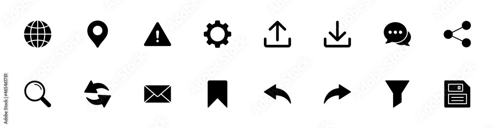 Contact us icon set. Web icon set. Website set icon vector. for computer and mobile Contact us icon set. Web icon set. Website set icon vector. for computer and mobile