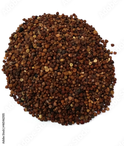 dodder seed on white background
