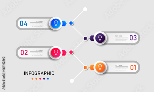 Colorful business Infographic template. vector design.