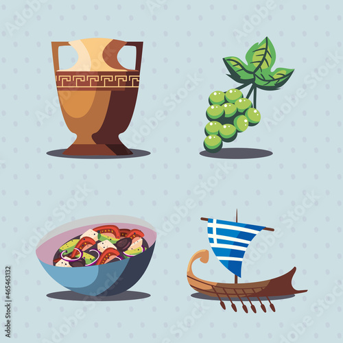 four greece items