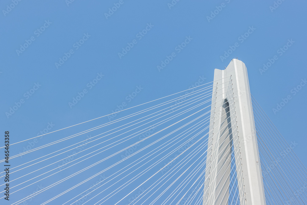 Fototapeta premium modern cable-stayed bridge background