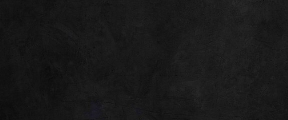 Panorama of Dark grey black slate background or texture. Black granite slabs background.