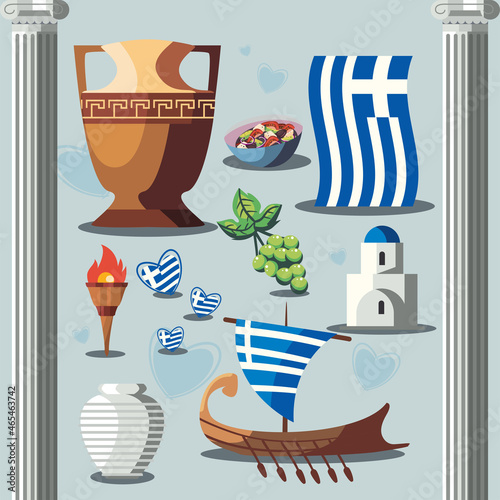 nice greece illustration