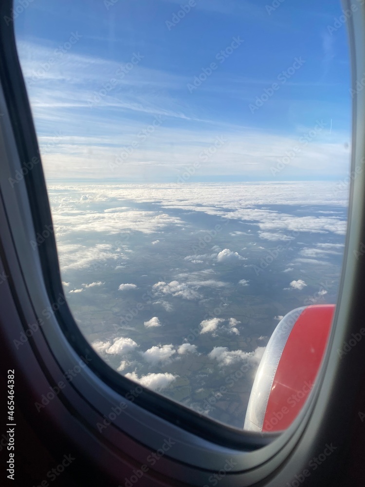 Fototapeta premium view from airplane window