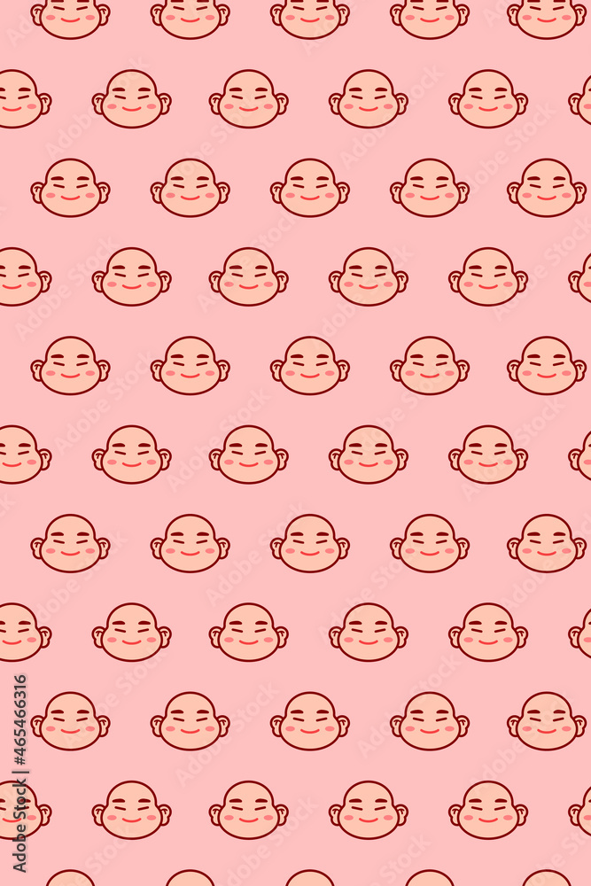 Chinese laughing Buddha wallpaper vector Chinese laughing Buddha wallpaper vector