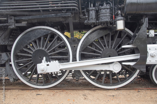 steam locomotive wheels © lorilea22