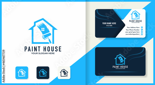 paint house logo design and business card