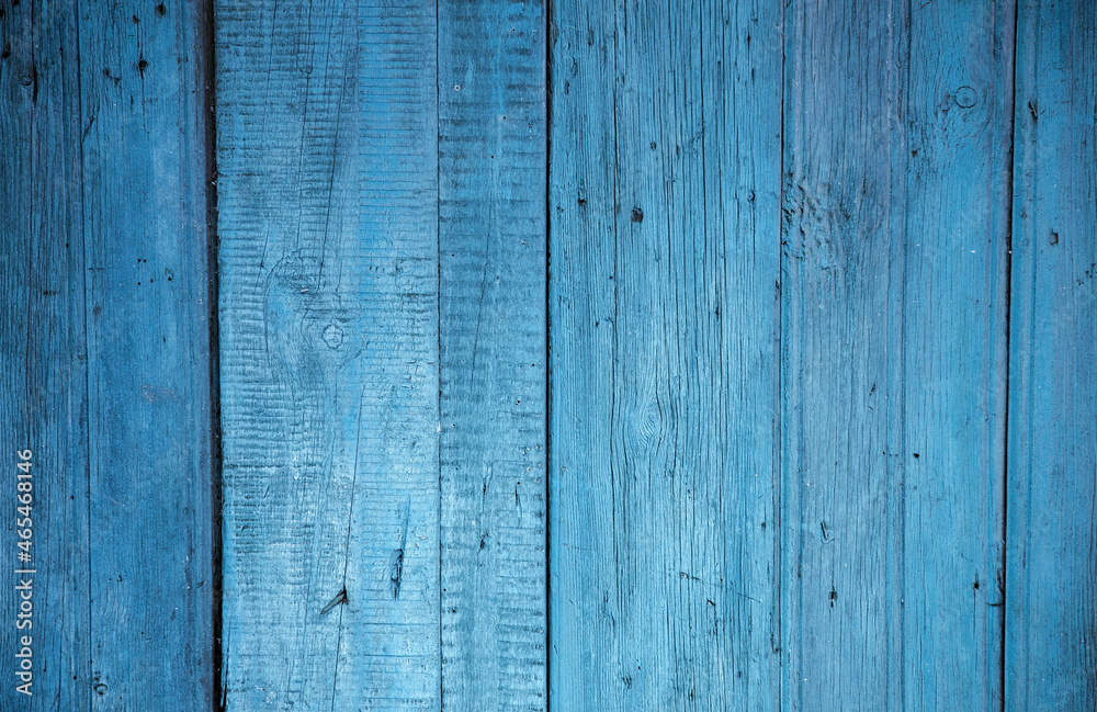 Fototapeta premium wooden wall, blue background