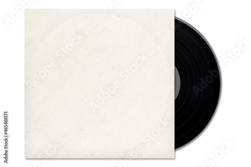 Bilde på lerret Vintage vinyl LP, retro gramophone record, blank cover.