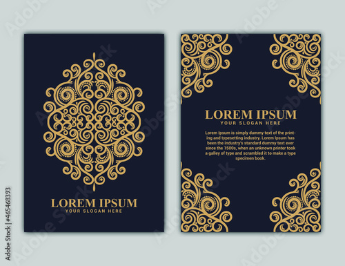 Book cover design in A4 size. Annual report.Brochure design. Simple pattern. Flyer,promotion
