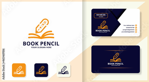 arithmetic pen book logo and business card design