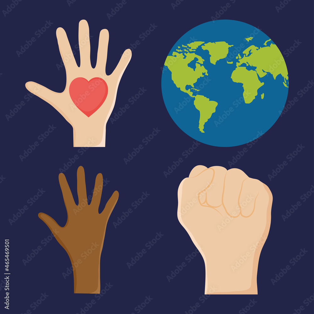 hands and earth planet hands and earth planet