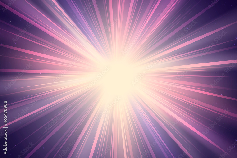 Abstract purple sunburst vector lighting effect