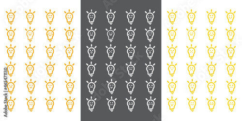 Light bulb and penny emot and initial letter