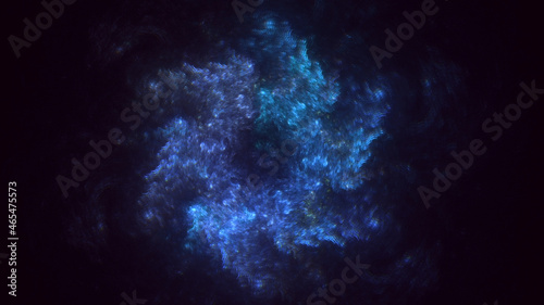 3D rendering abstract colorful fractal light background