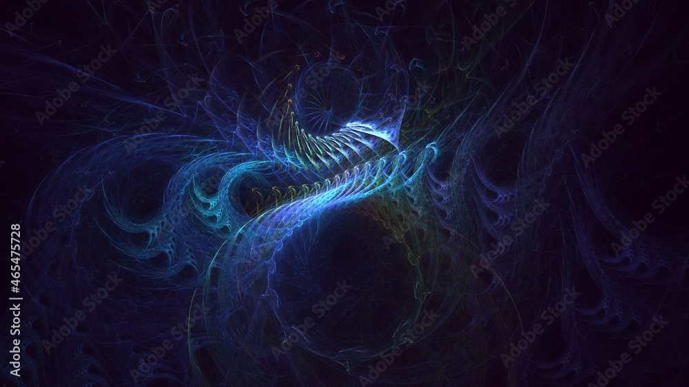 3D rendering abstract colorful fractal light background 3D rendering abstract colorful fractal light background