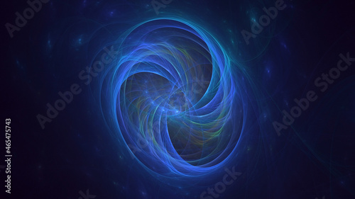 3D rendering abstract colorful fractal light background