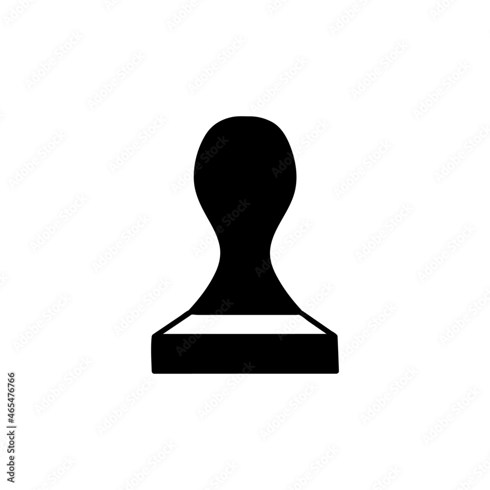 Bean tamper icon in solid black flat shape glyph icon, isolated on white background Bean tamper icon in solid black flat shape glyph icon, isolated on white background